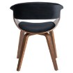 Mebel Elite Стул Gary из велюра, черный/орех, ME.GARY/CZ/O/V/DG/K - Home Club, изображение 7