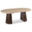 Mebel Elite Стіл Adrien, розкладний, 120–200 см, травертин/горіх, ME.ADRIEN/TRAW/O/S - Home Club, зображення 5