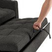 Mebel Elite Раскладной кресло Aster для сна, чёрный, ME.ASTER/CZ/T/SOF - Home Club, изображение 12
