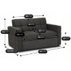 Mebel Elite Раскладной кресло Aster для сна, чёрный, ME.ASTER/CZ/T/SOF - Home Club, изображение 15