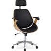 Mebel Elite Кресло «Золотой дуб» Fabian, «Золотой дуб»/черная экокожа, ME.FABIAN/D/CZ/E/FO - Home Club