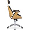 Mebel Elite Кресло «Золотой дуб» Fabian, «Золотой дуб»/черная экокожа, ME.FABIAN/D/CZ/E/FO - Home Club, изображение 4