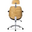 Mebel Elite Кресло «Золотой дуб» Fabian, «Золотой дуб»/черная экокожа, ME.FABIAN/D/CZ/E/FO - Home Club, изображение 6