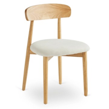 Mebel Elite Стілець Alvin Дуб/Бежевий, ME.ALVIN/BZ/D/T/K - Home Club