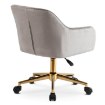 Mebel Elite Вращающееся кресло Konor, серое велюровое, ME.KONOR/P/ZL/V/FO - Home Club, изображение 5