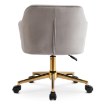 Mebel Elite Вращающееся кресло Konor, серое велюровое, ME.KONOR/P/ZL/V/FO - Home Club, изображение 6