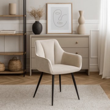 Mebel Elite Стул Nawara кремового цвета, ME.NAWARA/KR/CZ/T/K - Home Club