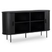 Mebel Elite Двухдверный комод с выдвижными ящиками Trish 140, черный, ME.TRISH/CZ/KOM140 - Home Club, изображение 4