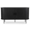 Mebel Elite Двухдверный комод с выдвижными ящиками Trish 140, черный, ME.TRISH/CZ/KOM140 - Home Club, изображение 5