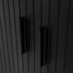 Mebel Elite Двухдверный комод с выдвижными ящиками Trish 140, черный, ME.TRISH/CZ/KOM140 - Home Club, изображение 6