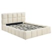 Mebel Elite Ліжко 140x200 Murcja з ящиком для речей, кремове велюрове, ME.MURCJA/140/KR/V/LOZZPOJ - Home Club