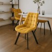 Mebel Elite Стілець Rick, гірчичного кольору, велюровий, ME.RICK/CU/V/K - Home Club, зображення 2