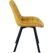 Mebel Elite Стілець Rick, гірчичного кольору, велюровий, ME.RICK/CU/V/K - Home Club, зображення 4