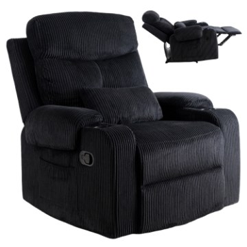 Mebel Elite Раскладной кресло Torres, черный вельвет, ME.TORRES/CZ/SZTR/FW - Home Club