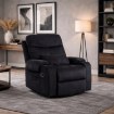 Mebel Elite Раскладной кресло Torres, черный вельвет, ME.TORRES/CZ/SZTR/FW - Home Club, изображение 2