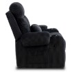Mebel Elite Раскладной кресло Torres, черный вельвет, ME.TORRES/CZ/SZTR/FW - Home Club, изображение 4