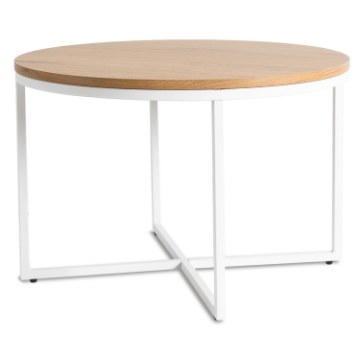 Mebel Elite Столик Hantel «Золотий дуб»/«Білий», ME.HANTEL/DZ/B/L - Home Club
