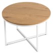 Mebel Elite Столик Hantel «Золотой дуб»/«Белый», ME.HANTEL/DZ/B/L - Home Club, изображение 5