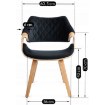 Mebel Elite Стілець Luise з велюру, чорний, з гнутої фанери, ME.LUISE/CZ/DZ/V/DG/K - Home Club, зображення 9
