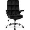 Mebel Elite Вращающееся кресло London, черное, велюровое, ME.LONDON/CZ/V/FO - Home Club