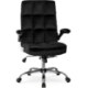 Mebel Elite Обертове крісло London, чорне, велюрове, ME.LONDON/CZ/V/FO - Home Club
