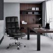 Mebel Elite Вращающееся кресло London, черное, велюровое, ME.LONDON/CZ/V/FO - Home Club, изображение 2