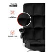 Mebel Elite Вращающееся кресло London, черное, велюровое, ME.LONDON/CZ/V/FO - Home Club, изображение 8