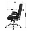 Mebel Elite Вращающееся кресло London, черное, велюровое, ME.LONDON/CZ/V/FO - Home Club, изображение 14
