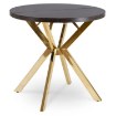 Mebel Elite Стол Dorian, раскладной, 80–160 см, черный/золотой, ME.DORIAN/CZ/ZL/S - Home Club, изображение 6