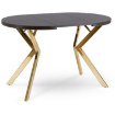 Mebel Elite Стол Dorian, раскладной, 80–160 см, черный/золотой, ME.DORIAN/CZ/ZL/S - Home Club, изображение 10