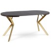 Mebel Elite Стол Dorian, раскладной, 80–160 см, черный/золотой, ME.DORIAN/CZ/ZL/S - Home Club, изображение 11