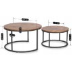 Mebel Elite Комплект столиків Figo Max «Дуб у стилі рустик», ME.MAXFIGO/DRU/CZ/L - Home Club, зображення 9