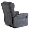 Mebel Elite Розкладне крісло з функцією масажу Sebastian, темно-сіре, тканинне, ME.SEBASTIAN/CZ/T/FW - Home Club, зображення 9