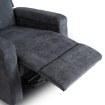 Mebel Elite Розкладне крісло з функцією масажу Sebastian, темно-сіре, тканинне, ME.SEBASTIAN/CZ/T/FW - Home Club, зображення 11