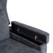 Mebel Elite Розкладне крісло з функцією масажу Sebastian, темно-сіре, тканинне, ME.SEBASTIAN/CZ/T/FW - Home Club, зображення 12