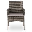 Mebel Elite 2 шт. Садовые стулья Corto, серые, ME.CORTO/P/RT/OGR/ZES - Home Club, изображение 3