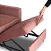 Mebel Elite Раскладной кресло Solor, розовый велюр, ME.SOLOR2/R/V/FW - Home Club, изображение 13