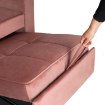 Mebel Elite Раскладной кресло Solor, розовый велюр, ME.SOLOR2/R/V/FW - Home Club, изображение 14
