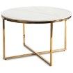 Mebel Elite Керамічний столик Marine, білий мармур/золотий, ME.MARINE/B/PL/ZL/L - Home Club