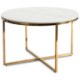 Mebel Elite Керамічний столик Marine, білий мармур/золотий, ME.MARINE/B/PL/ZL/L - Home Club