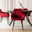 Mebel Elite Стул Bresso бордового цвета из велюра, ME.BRESSO/BOR/CZ/V/K - Home Club, изображение 2
