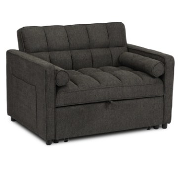Mebel Elite Раскладной кресло Corra для сна, чёрный, ME.CORRA/CZ/T/SOF - Home Club