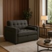 Mebel Elite Раскладной кресло Corra для сна, чёрный, ME.CORRA/CZ/T/SOF - Home Club, изображение 2