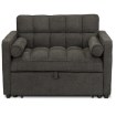 Mebel Elite Раскладной кресло Corra для сна, чёрный, ME.CORRA/CZ/T/SOF - Home Club, изображение 3