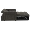 Mebel Elite Раскладной кресло Corra для сна, чёрный, ME.CORRA/CZ/T/SOF - Home Club, изображение 4