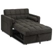 Mebel Elite Раскладной кресло Corra для сна, чёрный, ME.CORRA/CZ/T/SOF - Home Club, изображение 6
