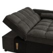 Mebel Elite Раскладной кресло Corra для сна, чёрный, ME.CORRA/CZ/T/SOF - Home Club, изображение 10