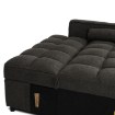 Mebel Elite Раскладной кресло Corra для сна, чёрный, ME.CORRA/CZ/T/SOF - Home Club, изображение 11