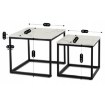 Mebel Elite Набор столиков Ori «Белый мрамор», ME.ORI/BM/CZ/L - Home Club, изображение 7