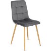 Mebel Elite Комплект: стол Harry (102–142 см) из дуба Artisan и 4 стула Fredy серого цвета, W.HARRY/DA/S/FREDY/P/D/V/Z4/K - Home Club, изображение 11